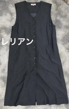 【レリアン】ジレ　ワンピース　大きめ　Lサイズ　訳ありのサムネイル