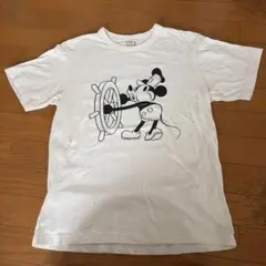 UNIQLO 蒸気船ウィリー ミッキーマウス Tシャツ