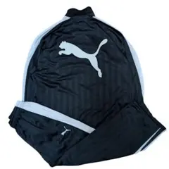 極美品 PUMA ジャージ 上下セット セットアップ デカロゴ XL 黒 y2k