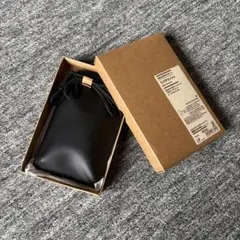 （送料込＆未使用）MUJI無印良品　植物由来素材を使ったミニサコッシュ黒