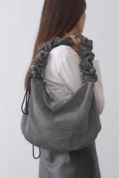 フリルハンドル ショルダーバッグ