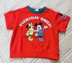 【値下げ】Disney レトロミッキー＆ミニー Tシャツ 100cm