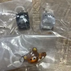 サンエックス ユニバース　マスコットチャーム　リラックマ　モノクロブー　３点