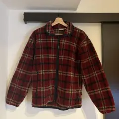 【 Wool rich 】 USA製 ボアジャケット フリース チェック M