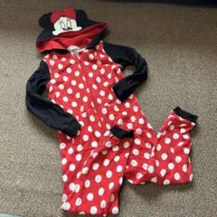 ミニーマウス フード付きジャンプスーツ 100cm以上