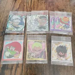 ワンピース　にふぉるめーしょん6 シール　ウエハース　ルフィ　ゾロ　ロー