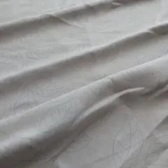 遮光カーテン 2枚組　ベージュ　葉っぱ柄