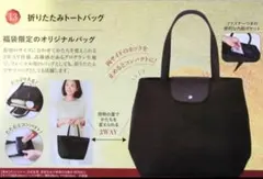 新品　HABA　折り畳み2wayバッグ　トートバッグ　しっかり素材　黒