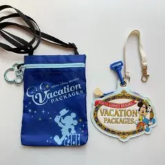 ディズニー　バケーションパッケージ　ショルダーポーチ　パスケース