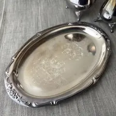 クリーマー シュガーポット オーバル トレイ セット クラシカル アンティーク風