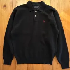 Ralph Lauren ラルフローレン ポロセーター ウール 黒