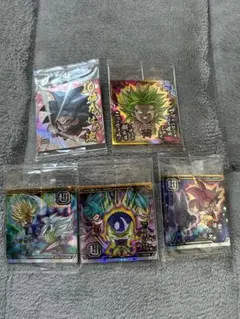 ドラゴンボール超戦士シールウエハース超　最強への大冒険　シール5枚セット