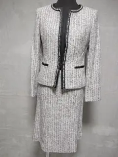 アンタイトル　ノーカラージャケット　ツイード　フォーマル ラメ　size1