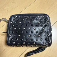 ジミーチュウ スエード スター スタッズ ウエストポーチ ボディバッグ