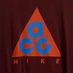 NIKE ACG ロゴ Tシャツ XL ワインレッド × オレンジ ブルー