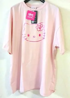 ハローキティ×ローズファンファン　Tシャツ　ピンク　Lサイズ