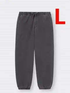 GU ウォームデニムストレッチワイドパンツ+E