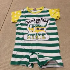 LITTLE BEAR CLUB ロンパース 80cm ボーダーのサムネイル