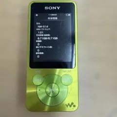 SONY Walkman 本体 スピーカー、充電器付き ライムグリーン - メルカリ
