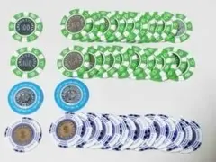 33 MGM社正規品 カジノチップ 61枚 1000$ H26年 ゴールドチップ 33 MGM社正規品 カジノチップ 61枚 1000$ H26年 ゴールドチップ