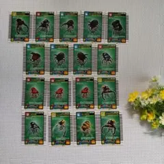 ムシキングカード☆昆虫トレーディングカードセット ☆17枚☆2003年