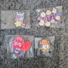 BT21 一番くじ  ラバーチャーム 4個セット