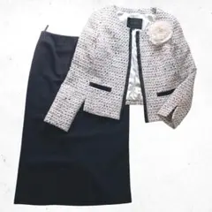 【セレモニー◎】 UNTITLED ツイードジャケット スカート 入学式 卒業式