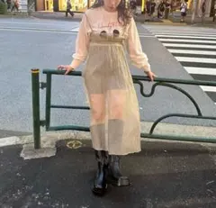 kastane シアーシャーリングワンピースSET　カーキ　未使用