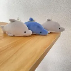イルカ　３セット　キーホルダー　ぬいぐるみ