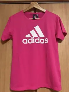 adidas レディース 半袖Tシャツ ピンク Mサイズのサムネイル