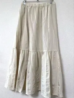 春夏　ジャーナルスタンダードレリューム　ティアードロングスカート　relume