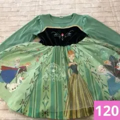 アナ雪 アナ エルサ ドレス ワンピース 女の子 リトシー 120