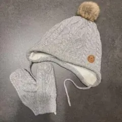 【美品】H&M★Babyニット帽×手袋セット