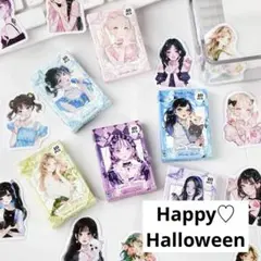 新品♡ 女の子 少女 人物 ステッカー 海外 シール コラージュ 素材 120枚