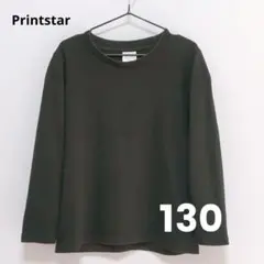 Printstar 綿100%長袖Tシャツ ブラック 102-CVL