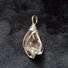 天然石 アメトリン ワイヤーラッピング ペンダント トップ