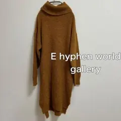 E hyphen world gallery ニットワンピース ロングニット