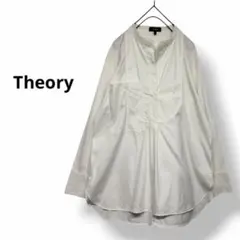 定価¥29,700 Theory スタンドカラープルオーバーシャツ　白のサムネイル