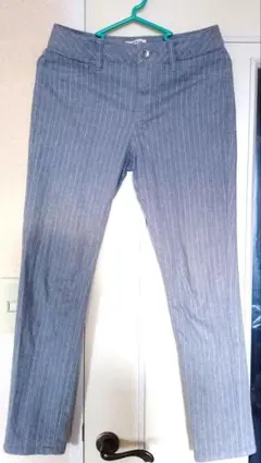 LEPSIM ストライプグレー カジュアルパンツ