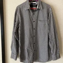 チェック柄 G U長袖シャツ