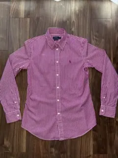 Polo Ralph Lauren 長袖シャツ 紫/白ストライプ