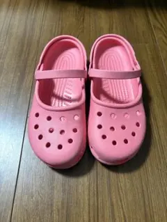 ピンクCrocsサンダル　メリージェーン　サイズ8のサムネイル