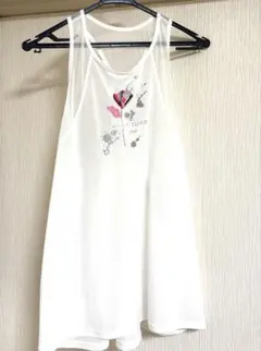 JILLSTUART ヨガウェア L ホワイト 花柄　速乾　シアーが可愛いのサムネイル