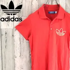 【激レア】アディダスオリジナルス 半袖 ポロシャツ トレフォイル ロゴ 刺繍
