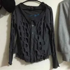 DIESEL♡デザインシャツ♡メッシュ♡ブラック♡