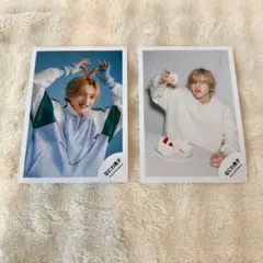 なにわ男子 みっちー 道枝駿佑 金髪 スタエン ファミクラ 写真 2枚