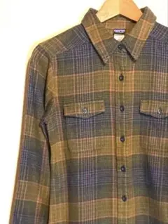Patagonia/チェック柄/フランネルシャツ/長袖/s
