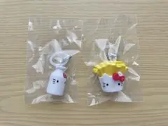 ハローキティ アメリカンデザイン めじるしアクセサリー ポテト ミルク ガチャ