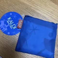 新品未開封　KALDI エコバッグ ブルー　Helpers ノベルティ