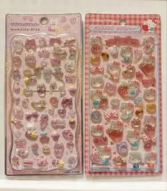 【正規品】 ハローキティ 赤 ボンボンドロップシール プチドロ　ももいろドロップ